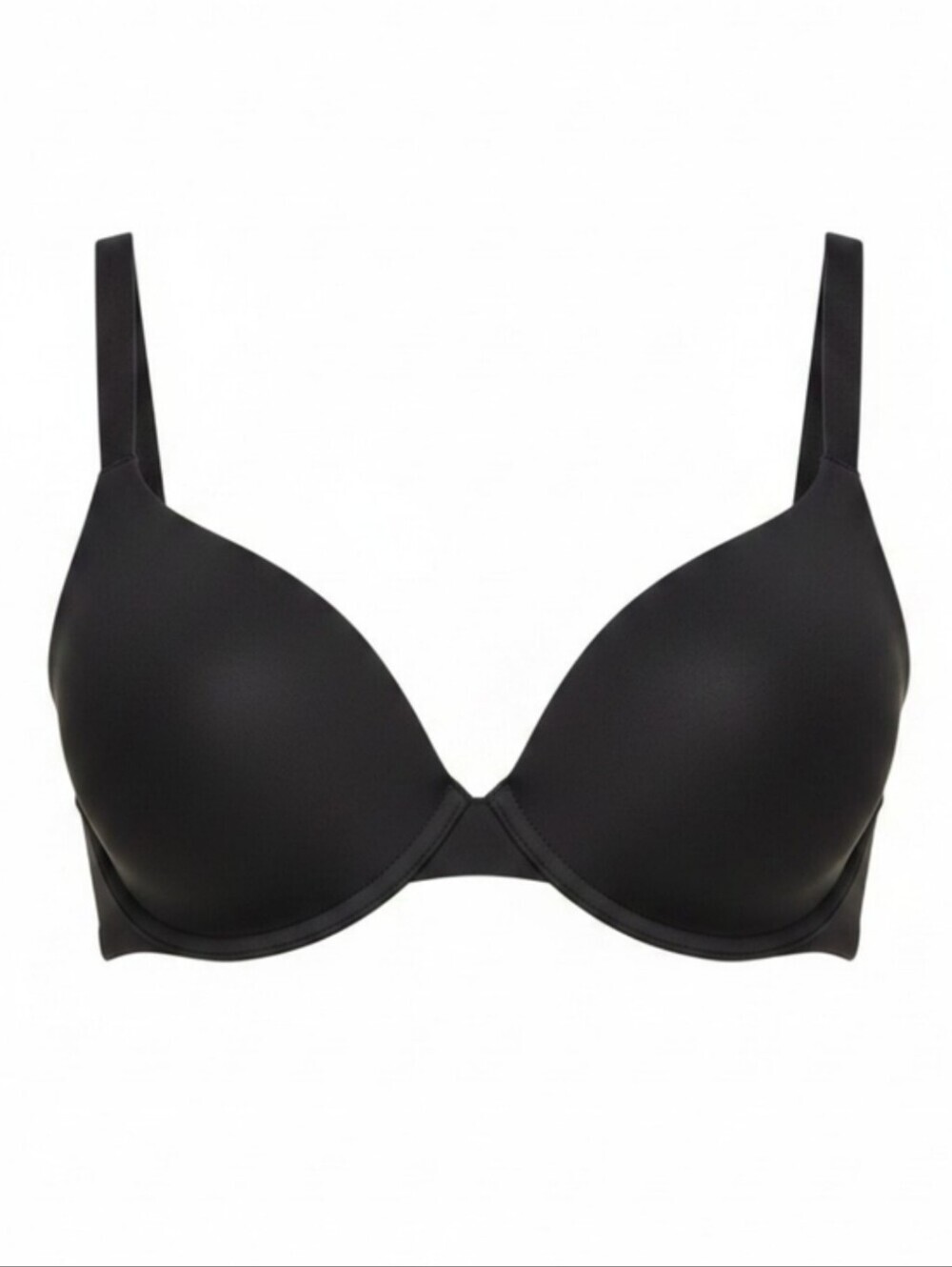 Skims Smoothing Intimate Full Coverage Lightly Lined Bra Onyx Black 34H NWT